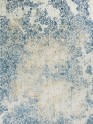 Transitional White/Ivory Area Rug: Madison Geena 1376007: Ivory/Blue (Power-Loomed Area Rug)