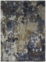Transitional/Modern Blue/Navy Wool Area Rug: Regal Hellenic Wind 188459: Blue/Grey (Hand-Knotted Area Rug)