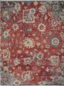 Transitional Burgundy Wool Area Rug: Bainbridge Halora 28042: Burgundy (Hand-Knotted Area Rug)