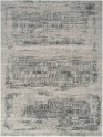 Bohemian/ModernWhite/Ivory Wool Area Rug: Revival Hayfork 180810: Ivory/Charcoal (Hand-Knotted Area Rug)