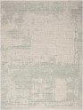 Modern/TransitionalWhite/Ivory Wool Area Rug: Revival Hayfork 180840: Ivory/Grey (Hand-Knotted Area Rug)