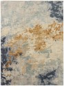 Transitional/Modern Blue/Navy Wool Area Rug: Regal Issaquah Treasures 189152: Sky/Sand (Hand-Knotted Area Rug)