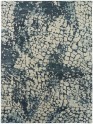 Transitional/Modern Blue/Navy Wool Area Rug: Regal Issaquah Treasures 189452: Indigo/Ivory (Hand-Knotted Area Rug)