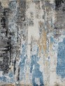 Modern Grey/Silver Area Rug: Regal Jnana 1810503: Greys/Azure (Hand-Knotted Area Rug)