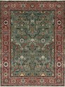 Traditional Green Wool Area Rug: Mafi Signature Khanna KH-1000 (Hand-Knotted Area Rug)