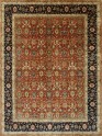 Traditional Orange/Rust Wool Area Rug: Mafi Signature Khanna KH-1096 (Hand-Knotted Area Rug)