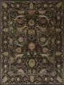 Traditional Charcoal/Black Wool Area Rug: Mafi Signature Khanna KH-1112 (Hand-Knotted Area Rug)