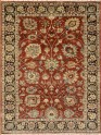 Traditional Red/Burgundy Wool Area Rug: Mafi Signature Khanna KH-1140 (Hand-Knotted Area Rug)
