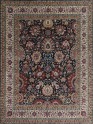 Traditional Charcoal/Black Wool Area Rug: Mafi Signature Khanna KH-1430 (Hand-Knotted Area Rug)