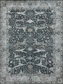 Traditional Charcoal/Black Wool Area Rug: Mafi Signature Khyber KYB-101 (Hand-Knotted Area Rug)