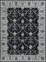 Traditional Charcoal/Black Wool Area Rug: Mafi Signature Khyber KYB-102 (Hand-Knotted Area Rug)