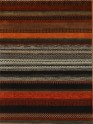 Bohemian/Transitional Red/Burgundy Wool Area Rug: Mafi Signature Lori LB-617 (Hand-Knotted Area Rug)