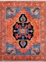 Bohemian/Traditional Green Wool Area Rug: Karachi Lahore 21323: Green (Hand-Knotted Area Rug)