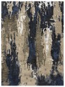 Bainbridge | Metaline | 2135101: Beige/Blue area rug Modern Beige Area Rug: Bainbridge Metaline 2135101: Beige/Blue (Hand-Tufted Area Rug)