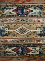 Bohemian Blue/Navy Wool Area Rug: Regal Mission Viejo 1813337: Blue (Hand-Knotted Area Rug)