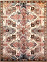 Bohemian/Traditional Multi Wool Area Rug: Karachi Mughal 10364: Multi (Hand-Knotted Area Rug)