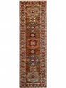 Bohemian/Traditional Grey/Silver Wool Area Rug: Karachi Mughal 10514: Silver (Hand-Knotted Area Rug)