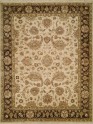 Traditional Ivory/White Wool Area Rug: Regal Phocelia 1816179: Ivory/Brown (Hand-Knotted Area Rug)