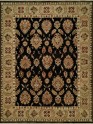 Traditional Charcoal/Black Wool Area Rug: Regal Phocelia 1816379: Black/Gold (Hand-Knotted Area Rug)
