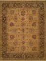 Traditional Yellow/Gold Wool Area Rug: Regal Phocelia 1816689: Gold/Brown (Hand-Knotted Area Rug)