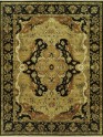 Traditional Beige/Tan Wool Area Rug: Regal Phocelia 1816989: Taupe/Black (Hand-Knotted Area Rug)