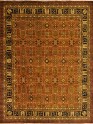 Traditional Orange/Rust Wool Area Rug: Regal Phocelia 1816599: Cinnamon/Black (Hand-Knotted Area Rug)