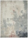 Modern/Transitional Blue/Navy Wool Area Rug: Regal Pacific View 1816269: Blue/Blush (Hand-Knotted Area Rug)