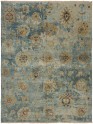 Transitional/Traditional Light Blue Wool Area Rug: Silk Road Prose 191621 (Hand-Knotted Area Rug)