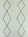 Bohemian/Shag Ivory/White Wool Area Rug: Mafi Signature Rafat RF-1002 (Hand-Knotted Area Rug)