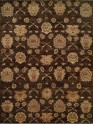 Transitional Brown Wool Area Rug: Regal Rhapsody 1818387: Brown/Beige (Hand-Knotted Area Rug)