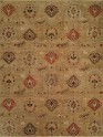 Transitional Green Wool Area Rug: Regal Rhapsody 1818587: Green (Hand-Knotted Area Rug)