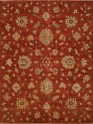 Transitional Orange/Rust Wool Area Rug: Regal Rhapsody 1818687: Rust (Hand-Knotted Area Rug)