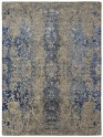 Traditional/Transitional Blue/Navy Wool Area Rug: Regal Romantic Rose 1818410: Sapphire/Pewter (Hand-Knotted Area Rug)