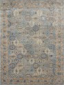 Traditional Blue/Navy Wool Area Rug: Antiquity Renaissance Charm 1133404: Blue/Sage (Hand-Knotted Area Rug)