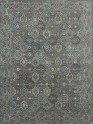 Traditional Green Wool Area Rug: Antiquity Renaissance Charm 1136404: Forest/Purple (Hand-Knotted Area Rug)