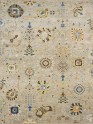 Traditional/Bohemian Beige/Tan Wool Area Rug: Antiquity Renaissance Charm 1132504: Beige/Multi (Hand-Knotted Area Rug)