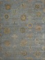 Traditional Blue/Navy Wool Area Rug: Antiquity Renaissance Charm 1133504: Aqua/Green (Hand-Knotted Area Rug)