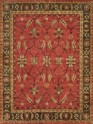 Bohemian Orange/Rust Wool Area Rug: Regal South Dakota 1819823: Brick/Brown (Hand-Knotted Area Rug)