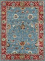 Traditional Blue/Navy Wool Area Rug: Mafi Signature Saga SG-1018 (Hand-Knotted Area Rug)