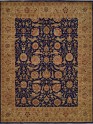 Traditional Blue/Navy Wool Area Rug: Regal San Juan 1819374: Navy/Tan (Hand-Knotted Area Rug)