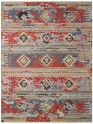 Regal | Skyward | 1819191: Canyon Red/Greys area rug Bohemian Red/Burgundy Wool Area Rug: Regal Skyward 1819191: Canyon Red/Greys (Handmade Area Rug)