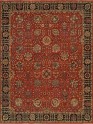 Traditional Red/Burgundy Wool Area Rug: Regal Sierra Nevada 1819048: Red/Black (Hand-Knotted Area Rug)