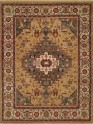 Traditional Yellow/Gold Wool Area Rug: Regal Sierra Nevada 1819348: Gold (Hand-Knotted Area Rug)