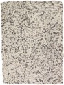 Modern/Shag White/Ivory Wool Area Rug: West Lake Storm 23190033: Ivory (Handmade Area Rug)