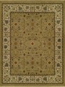 Traditional/Bohemian Yellow/Gold Wool Area Rug: Regal Sudan 1819474: Dijon/Ivory (Handmade Area Rug)