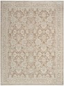 TraditionalWhite/Ivory Area Rug: Revival Sherwood 181930: Ivory/Mocha (Power-Loomed Area Rug)