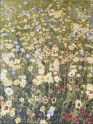 Contemporary Green Wool Area Rug: Modern Masters Art Decco Spring Day 13190: Green (Hand-Knotted Area Rug)