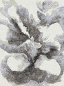 Modern/Transitional White/Ivory Wool Area Rug: Third and Wall K. Nari Subtle Glam UNAR-270 (Hand-Knotted Area Rug)