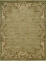 Traditional Green Wool Area Rug: Regal Tuscan Cruise 1820406: Green/Ivory (Hand-Knotted Area Rug)