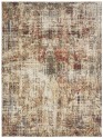 Transitional/Modern Ivory/White Area Rug: Regal Typhoon 1820376: Ivory/Crimson (Power-Loomed Area Rug)